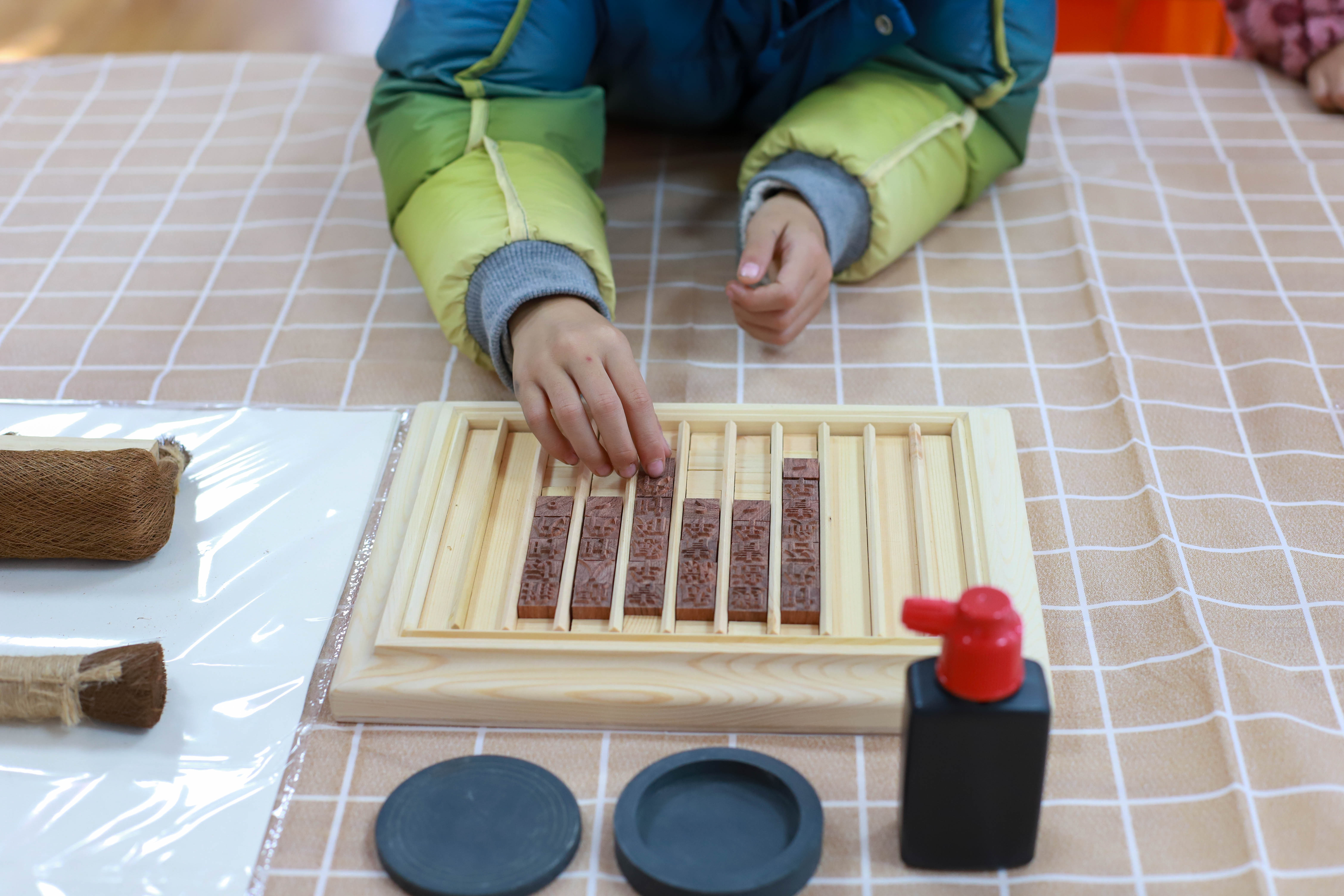 溧陽市檔案館活字印刷術體驗活動